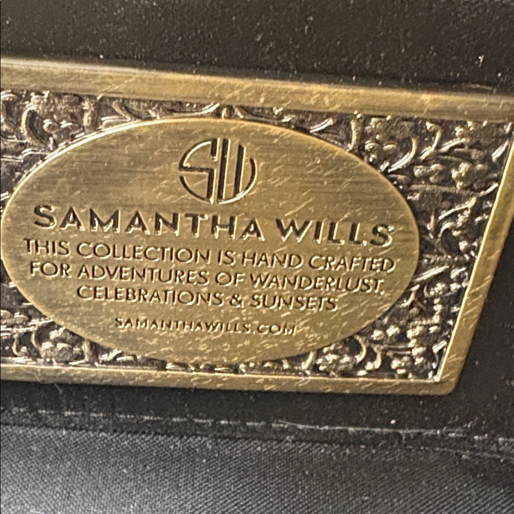 Samantha Wills Hand Crafted Turquoise Snakeskin Snake Motif Box Clutch - Picture 8 of 15